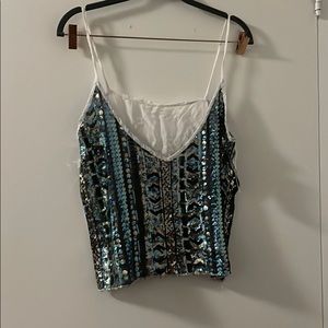 Gorgeous sequenced camisole.